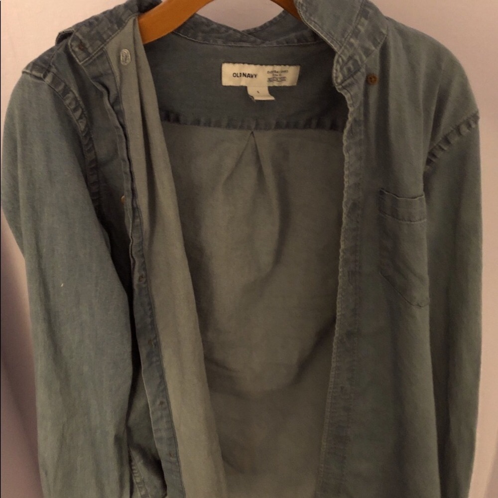 Denim button up shirt